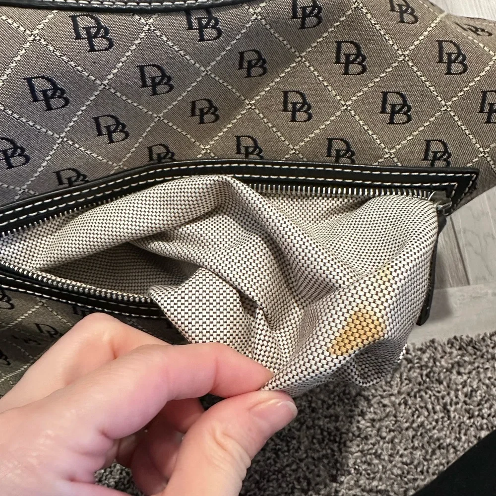Dooney & Bourke Signature Monogram Hobo Shoulder Bag - Picture 15 of 17